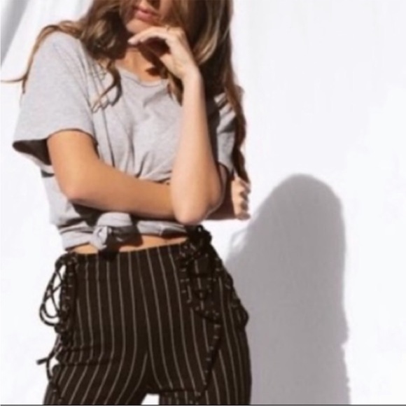 Madewell Gray Basic T-hirt V-Neck Drop Shoulder Top Shirt Oversized Plus - Picture 2 of 16